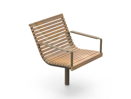 Piro Outdoor Recessed Swivel Chair