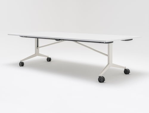 Plex Folding White Board Table on Castors