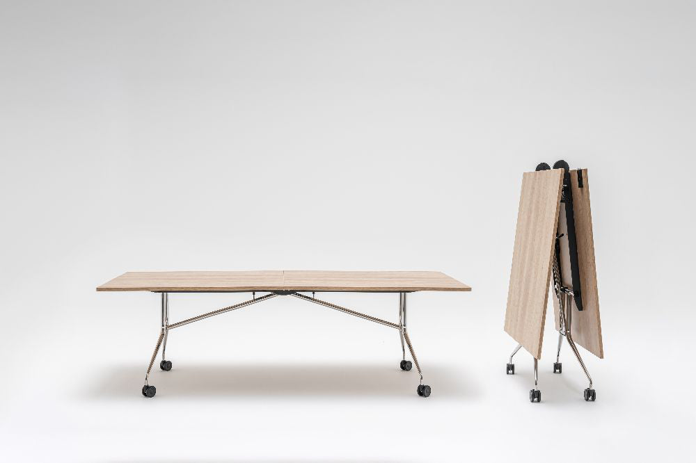Plica Rectangular Folding Table on Castors 2