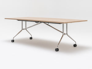 Plica Rectangular Folding Table on Castors