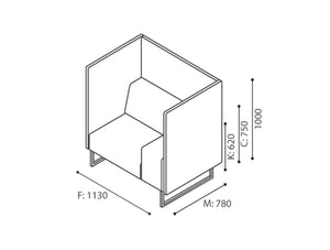 Plint Upholstered Modular Seating Dimensions