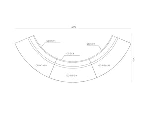 Quadra Acoustic Soft Modular Seating Dimensions