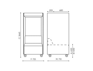 Quadra Mobile Phonebox Dimensions