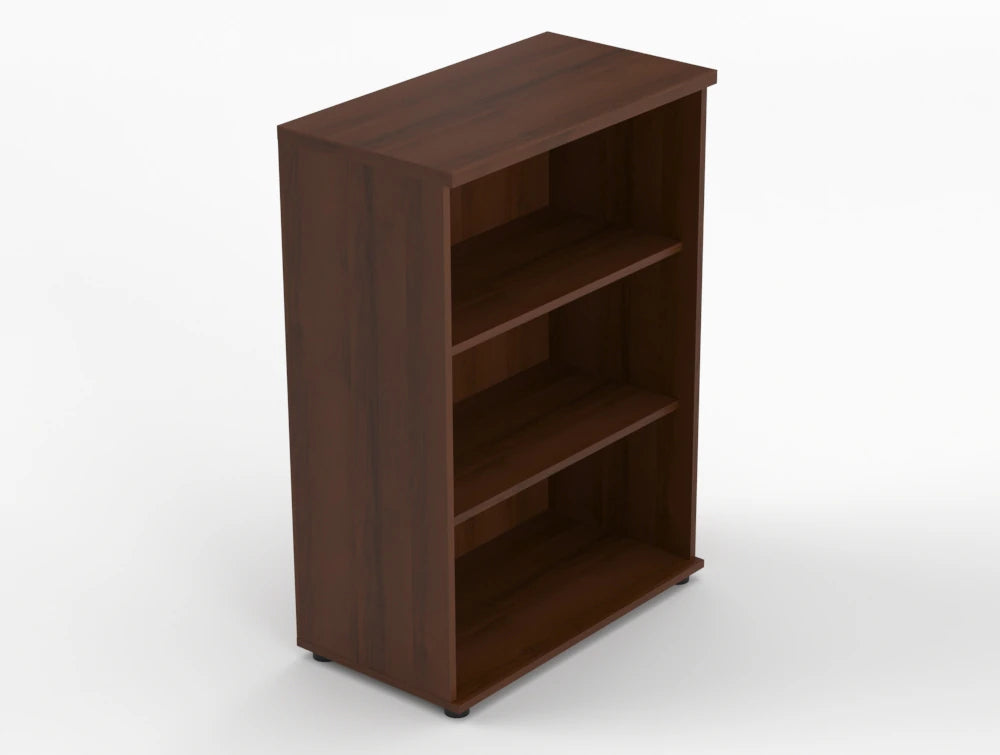 Quando Executive Bookcase Lowland Walnut Finish