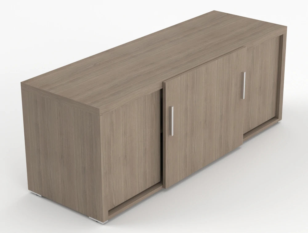 Quando Executive Credenza Unit Grey Oak Finish