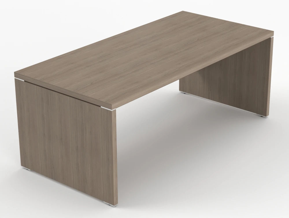 Quando Executive Desk Grey Oak Finish 1900Mm