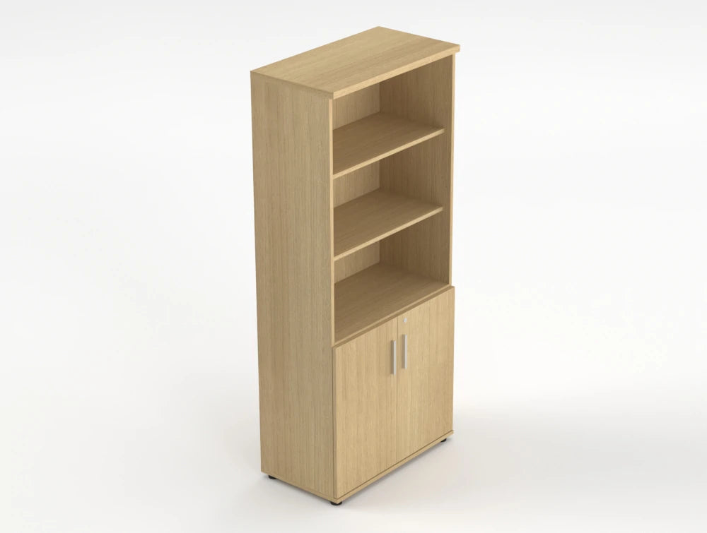 Quando Executive Part Bookcase Canadian Oak Finish