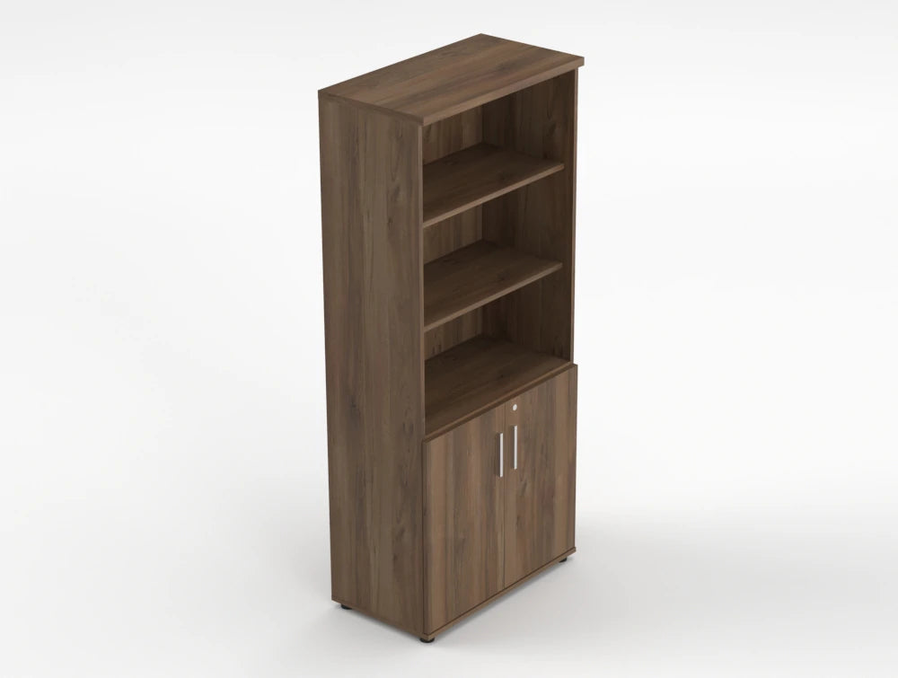 Quando Executive Part Bookcase Canadian Oak Finish