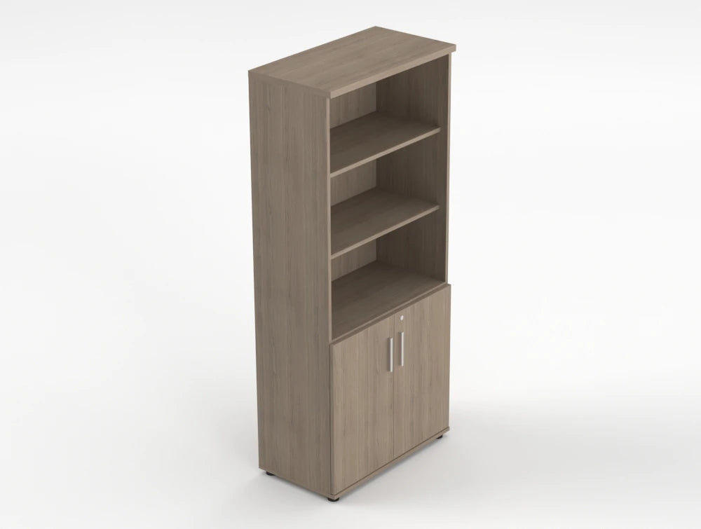 Quando Executive Part Bookcase Canadian Oak Finish