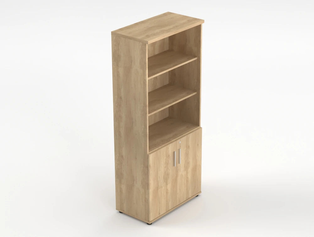 Quando Executive Part Bookcase Natural Oak Finish