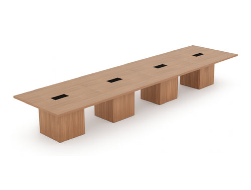 Rectangular Meeting Room Table with Cube Legs