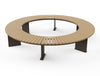 Riga Circular Backless Outdoor Bench