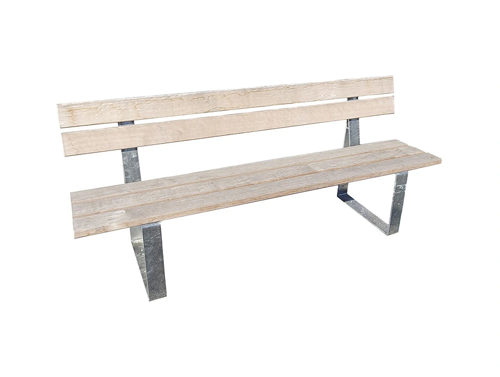 Riga Untreated Wood with Galvanised Seat