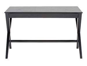 Rosalind Home Office Desk Black Lacquered Oak 2