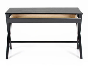 Rosalind Home Office Desk Black Lacquered Oak 3