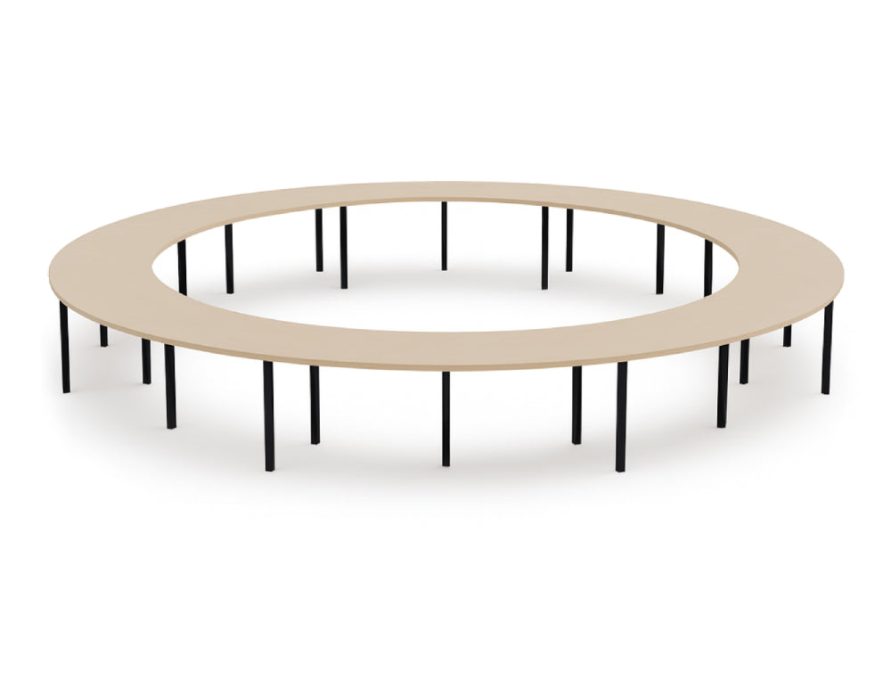 Round Shaped Meeting Room Table with Wide Centre Space