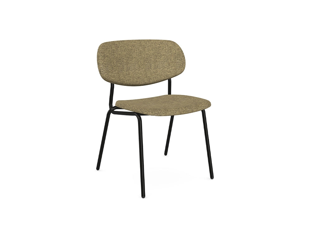 Samoo Upholstered Chair with Metal Legs