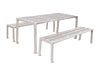 Silaos Steel Picnic Table and Bench