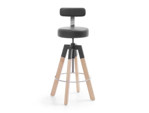 Spin 2 Bar Stool with Footrest 7