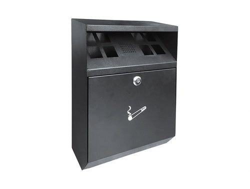 Square Wall-Mounted Cigarette Bin - 3L Capacity