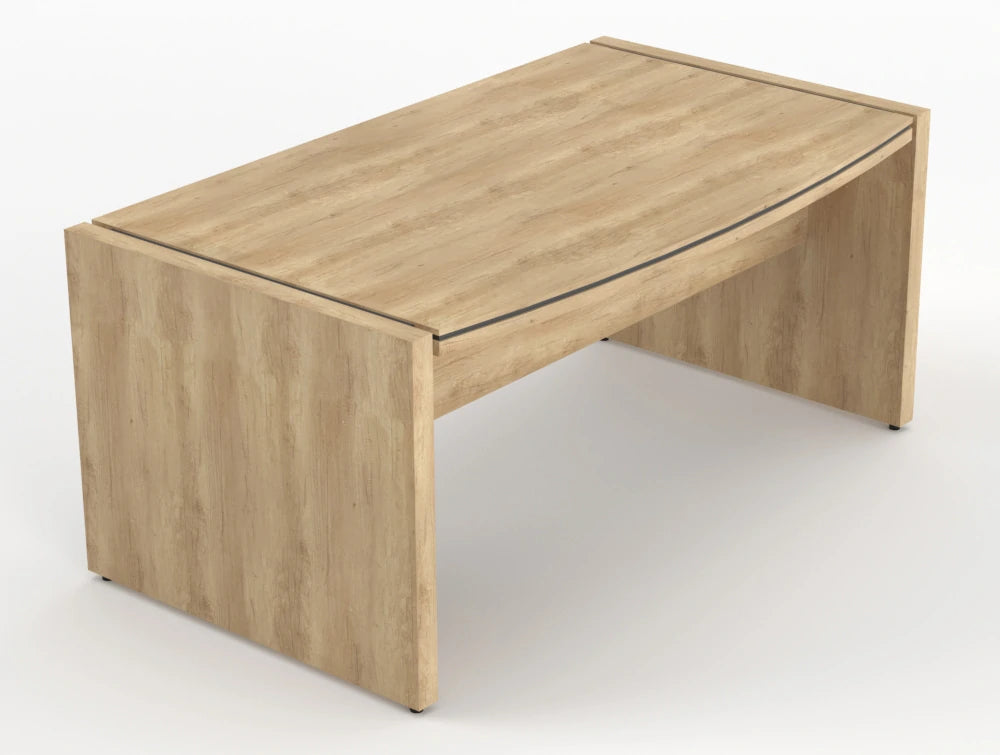 Status Executive Desk Natural Oak Finish 1700Mm