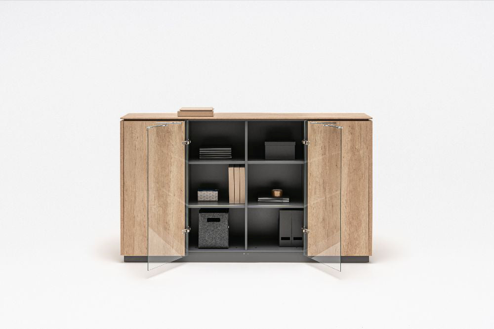Status Executive Low Storage with Glass Doors 4