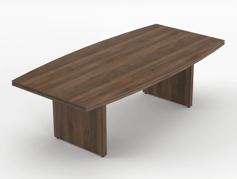 Status Executive Meeting Room Table 2400Mm Dark Walnut Finish