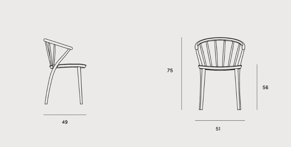 Sudoku Wooden Dining Chair Dimensions