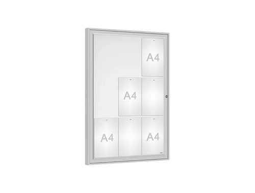 Traditional Outdoor Notice Board - 9 A4 in One Frame