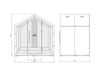 Treehouse 4 Person Acoustic Closed Meeting Pod Dimensions