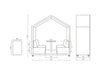 Treehouse Acoustic 2 Person Open Meeting Pod Dimensions