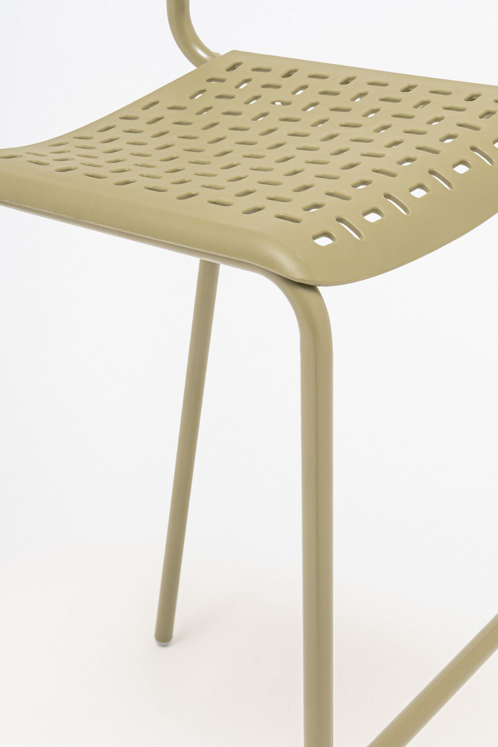 Tube 4 Legged Base Outdoor High Stool without Armrests Detail
