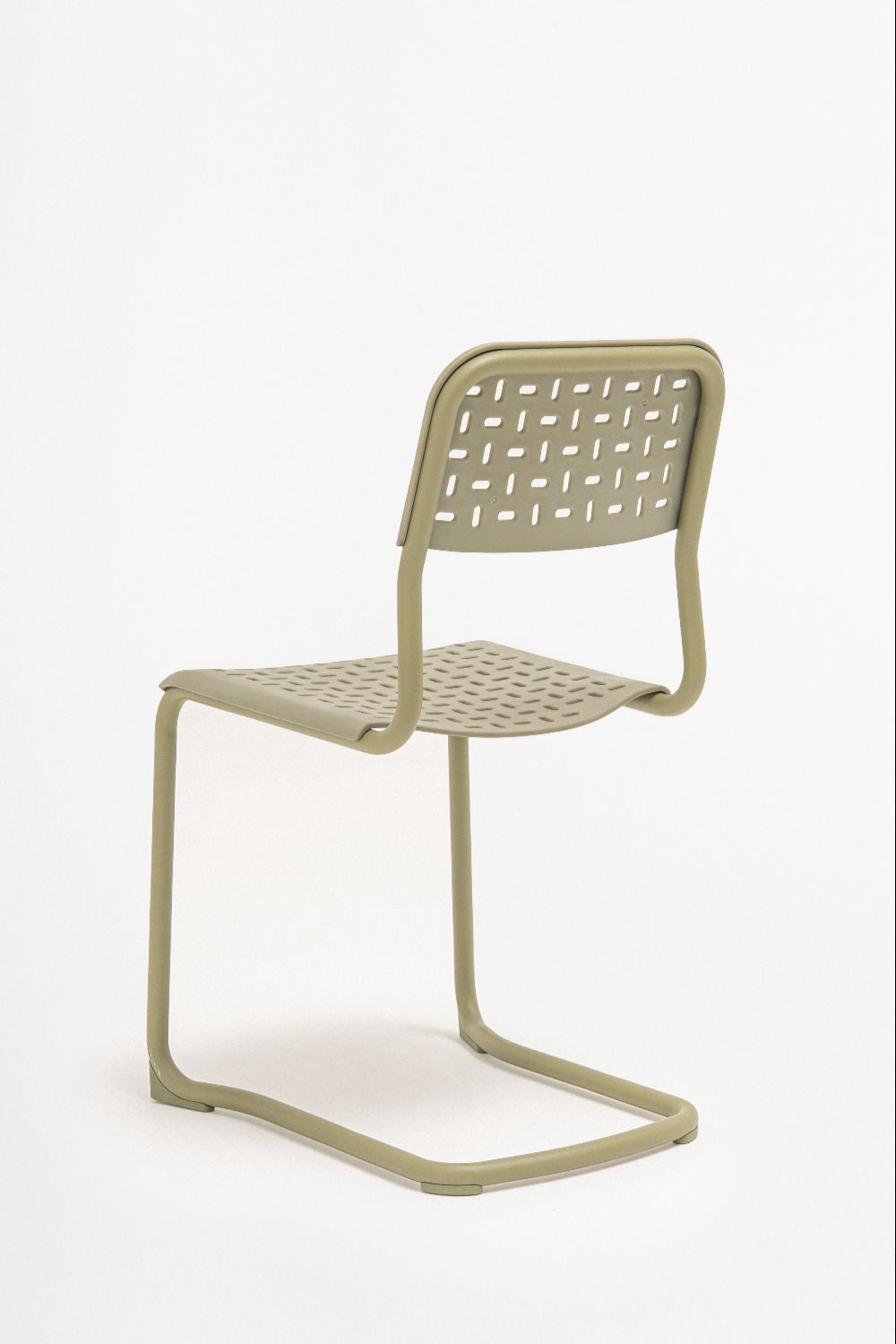 Tube Office Chair in Sled Base without Armrests 2