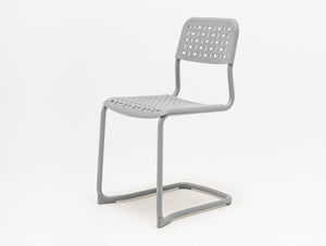 Tube Office Chair in Sled Base without Armrests