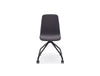 Ultra K Chair With Dark Grey Finish And Four Star Black Legs