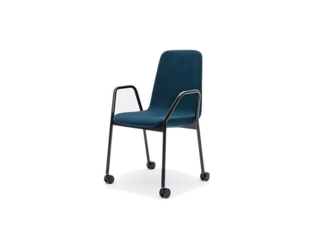 Ultra K Chair With Purple Metal Base And Blue Finish