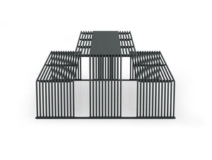 Urbantime .015 Outdoor Table Integrated Benches 2