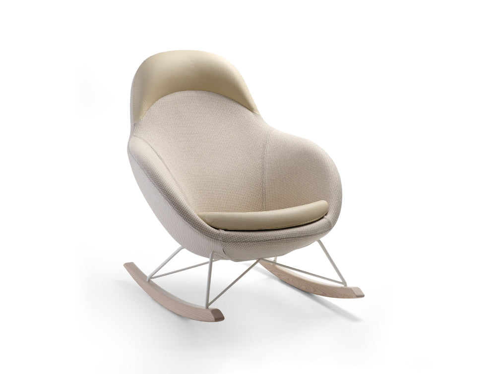 Vieni High Backrest Rocking Chair