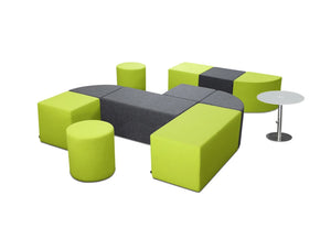 Volt And Square Volt Round Pouffe 17