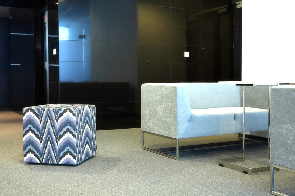 Volt And Square Volt Round Pouffe 1