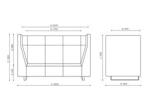 Voo Voo 9xx Modular 3 Seater Sofa Dimensions