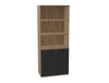 WsD Key 5 Level Half Closed Storage without Doors Coffee Oak