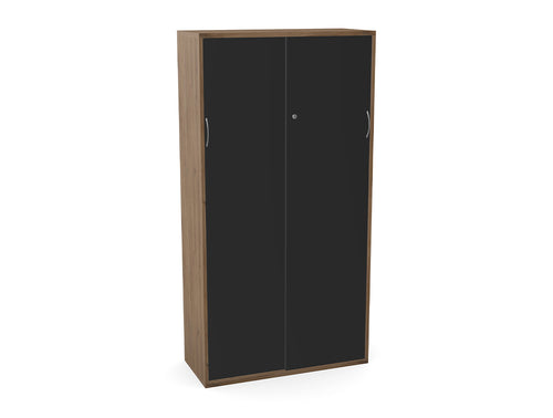 WsD Key 5 Level Sliding Door Storage Coffee Oak