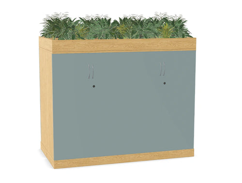 WsD Key Storage Modular 3 Level Back To Back Storage Unit on Plinth with Planter
