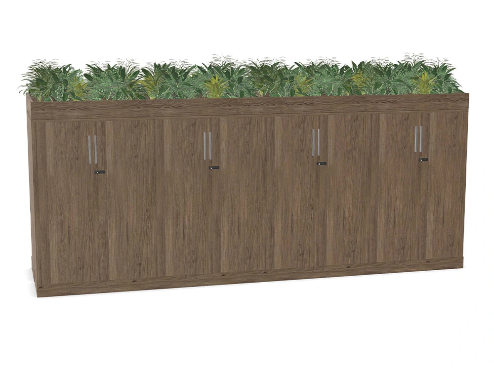WsD Key Storage Modular 3 Level Back To Back Storage Unit with Planter