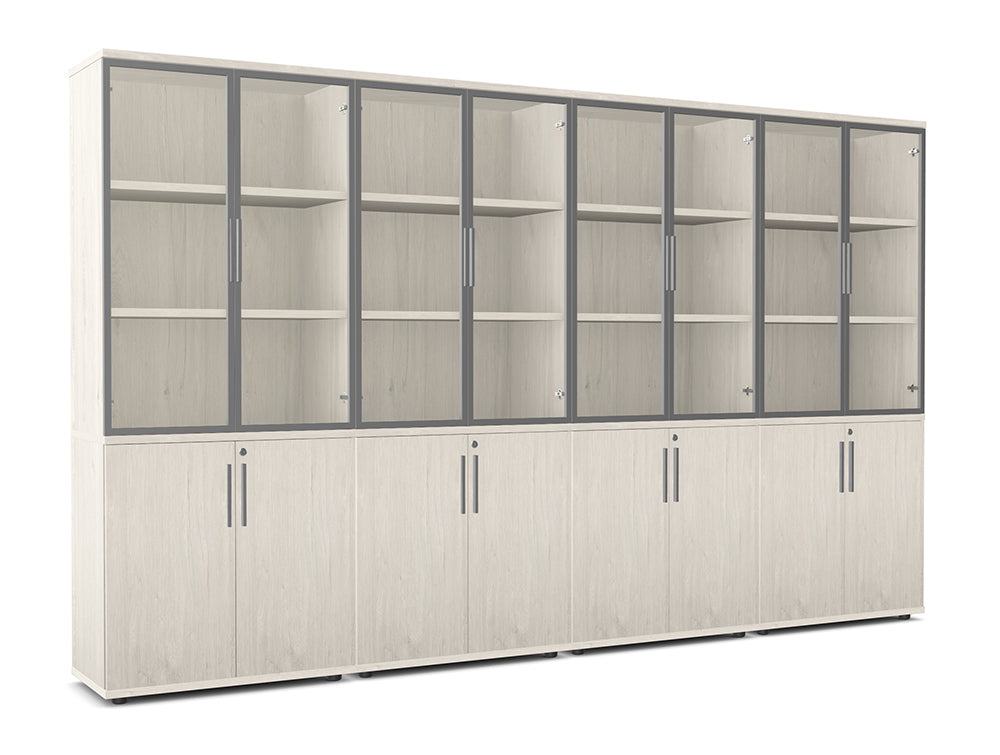 Ws.D Key Storage Modular 5-Level Glass/Wood Cabinet