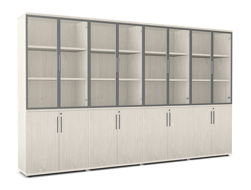 Ws.D Key Storage Modular 5-Level Glass/Wood Cabinet