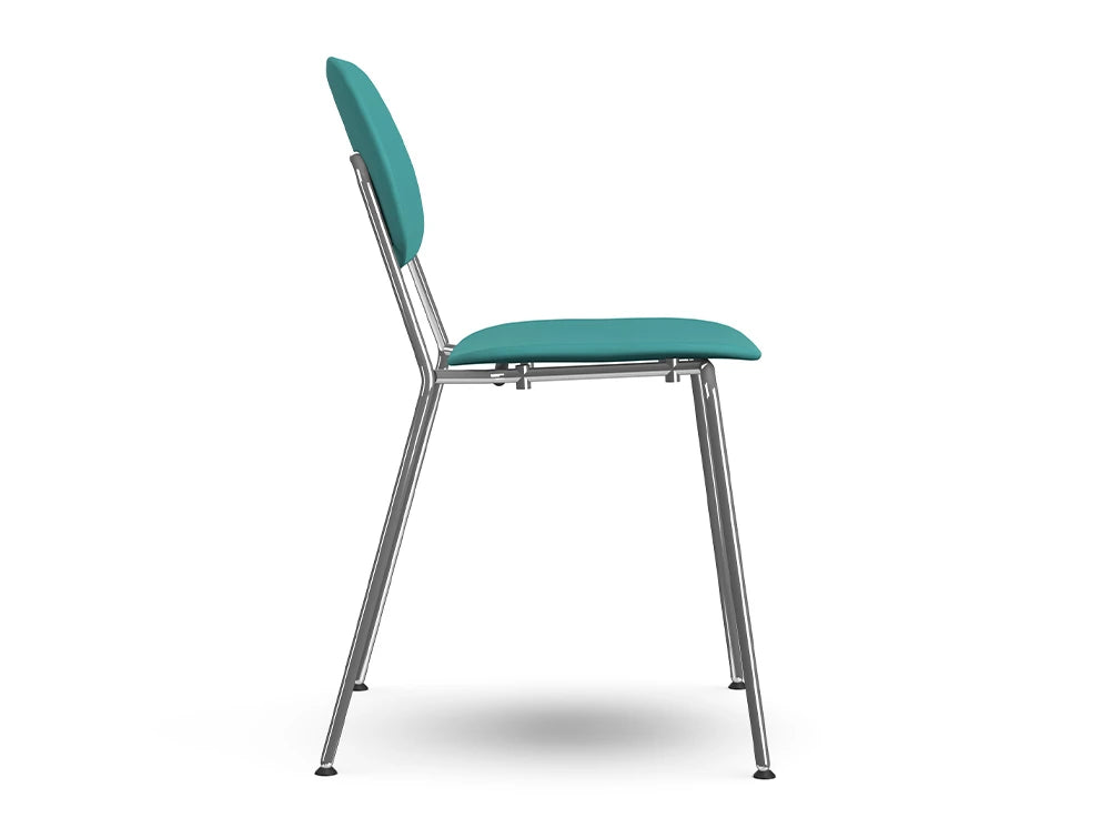 Ws.D Line Upholstered Chair with 4 Chrome Legs 3