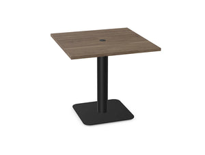 Ws.D Nexis+ Cylinder Square Base Table with Square Table Top