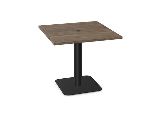 Ws.D Nexis+ Cylinder Square Base Table with Square Table Top
